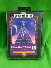 Phantasy Star III: Generations of Doom Sega Genesis 1991 NO MANUEL (E6)