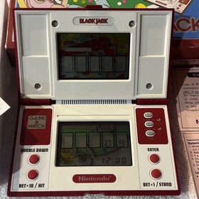 Nintendo Game & Watch Pocketsize BLACK JACK BJ-60 Vintage 1985 Excellent Cond