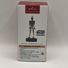 Hallmark Keepsake 2025 Grogu Operating IG-12 Star Wars Magic Sound Ornament New
