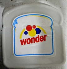 WONDER BREAD Sandwich Keeper Storage Container with Dots Vintage 2006 A A Ronson