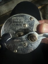 shakespeare true blue 1956 reel Usa Made Vintage Fishing Tackle Direct Drive