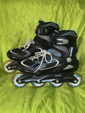 Bladerunner Pro XT Inline Skates Women s Size US W 10 Black Blue 80mm Wheels