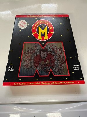 Morphman (CD-ROM, 1993) Big Box PC Computer Game MS-DOS Windows Rare HTF 