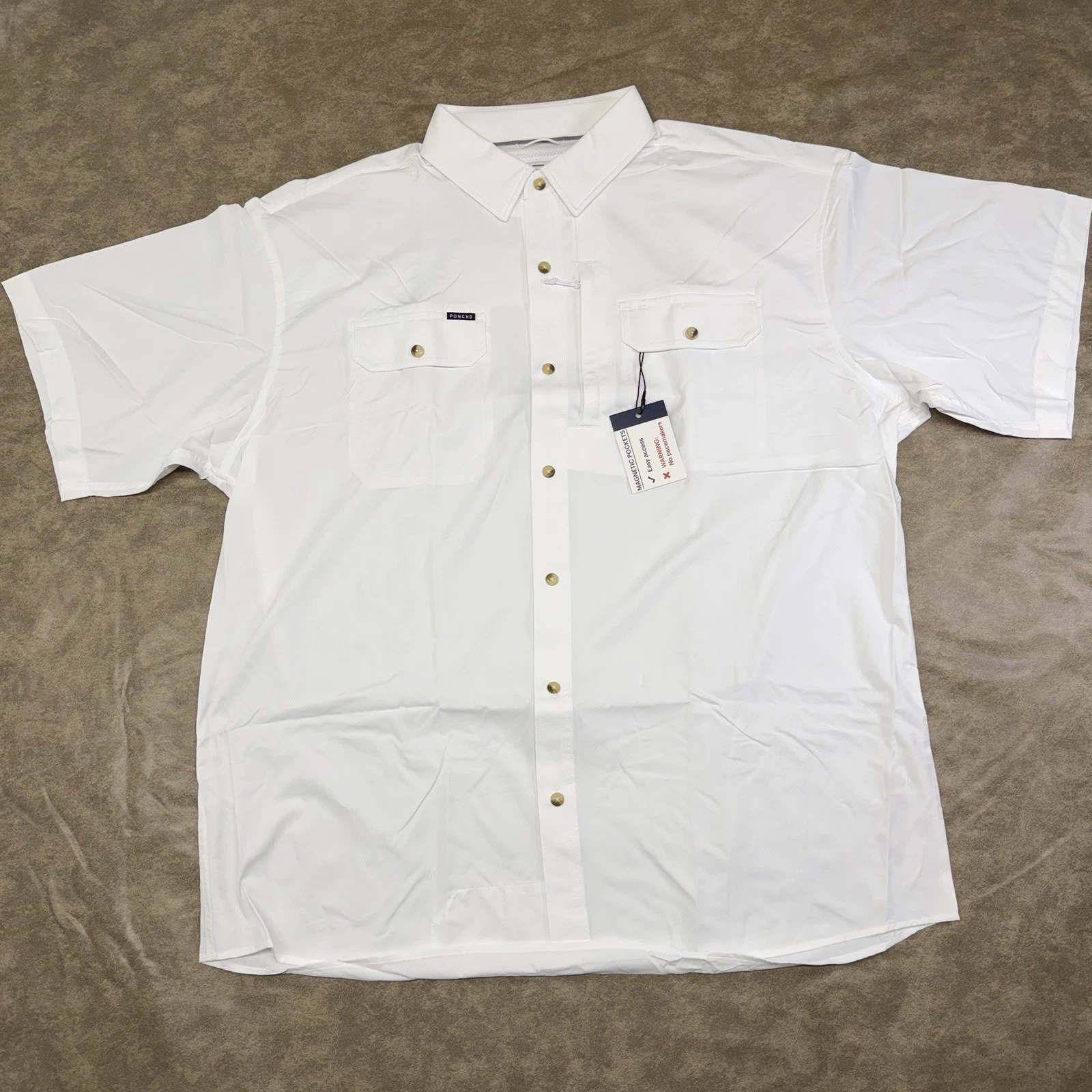Poncho Short Sleeve Mens Shirt Size XL The Salty Dog Vented 3 Pocket Brand New!
Opens in a new windo