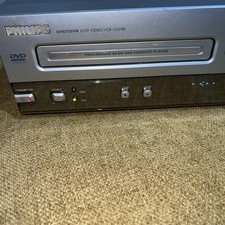 Philips DVD VCR Player Combo 2003 VHS Recorder With Remote Tested 1 Owner Free  