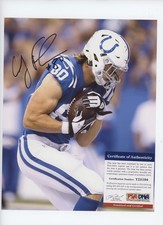 Signed Auto 8x10 Coby Fleener PSA Cert Indianapolis Colts Stanford