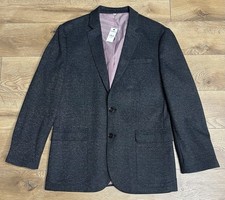 Large- Brand New Black Grey Express 40R Regular Blazer Jacket Coat Retail 178