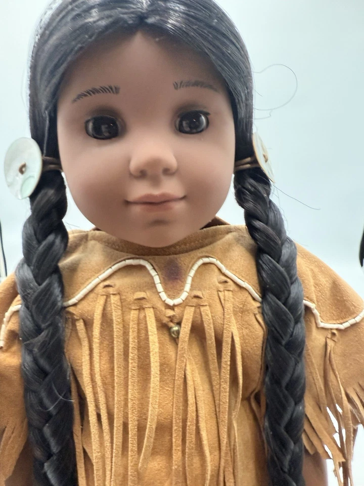 Muñeca American Girl Kaya 18” PC 2002 Cabeza 2008 Cuerpo Como Nueva Trenzas Conjunto Original Foto 4 de 4