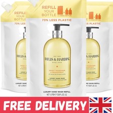 Pack of 3  Hand Wash Refill Pouches 1L - Sweet Mandarin & Grapefruit Scent 4.66 per litre