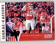 2019 Panini Score Signal Callers Patrick Mahomes II #18 KC