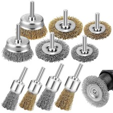 10 Pieces Stainless Steel Brushes, Wire Wheel for Drill, Polishing...