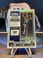 2023-24 Panini Contenders Season Ticket Premium Edition Jordan Hawkins #76 RC