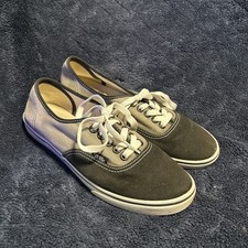 Vans Grey And Black Womans Size 8 Mens 6.5 Sn...