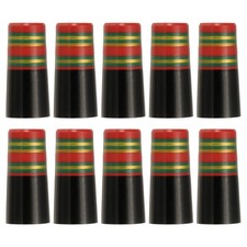 10Pack Golf Iron Ferrules Fits 0.35" Tapered Shafts Red/Green/Yellow/Black