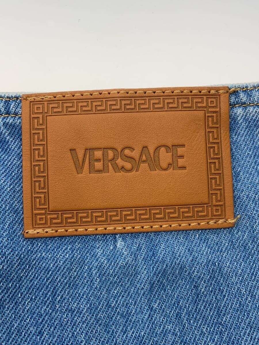 VERSACE Skirt, Size 38, Cotton, Blue, Solid Color, 1007428, 1A04899 thumbnail 4