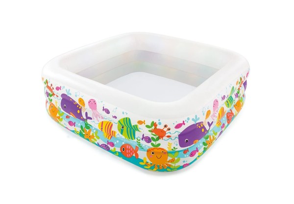Intex Aufblasbarer Aquarium-Pool Vinyl 159X159X50 Cm Mehrfarbig-image