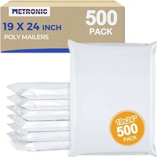 Poly Mailers 19x24 500Pcs Large Shipping Bags for Clothes,Heavy Duty Shipping...