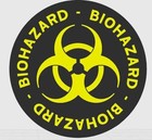 3 Pieces Biohazard Symbol Coaster – Drink Coasters for Home & Office