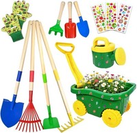 Schubkarre FüR Kinder, 13 Gartenwerkzeug Set FüR Kinder, Gartenset Mit