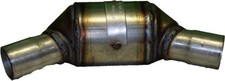 Universal Catalytic Converter Stainless Steel Body 2.25 Inlet Outlet 13.5 Angled Universal Catalytic Converter Stainless Steel Body 2.25 Inlet Outlet 13.5 Angled