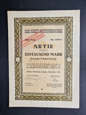 Carl Schmidt AG Iron Furniture and Machine Factory 1000 Mk 1922 Böhlitz-Ehrenberg