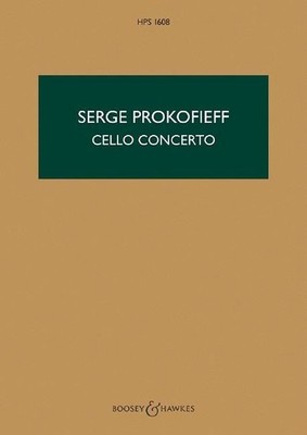 Cello Concerto in E minor op. 58 HPS 1608 Study score cello and orchestra Prokof