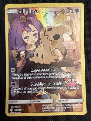 Mimikyu (Secret) 245/236 Sm-Cosmic Eclipse Holo Pokemom TCG