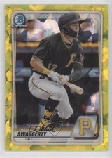 2020 Bowman Chrome Draft Sapphire Edition Yellow 99/99 Travis Swaggerty 1b8