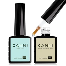 2Pcs Matte Gel Top Coat and Base Coat Set- No Wipe Long Lasting Matte Top Coat G