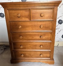 Solid Wood 6-Drawer Chest of Drawers Large