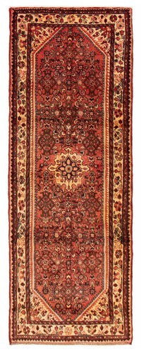 Vintage Hand-knotted Runner Rug 3'7" x 9'10" Traditional Carpet
