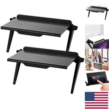 Dual-Level Monitor Shelf - Perfect for Organizing Desks TVs