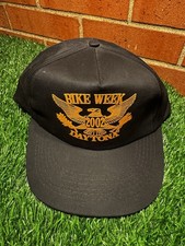 Bike Week Daytona 2002 Black Cap Eagle Design Rare Logo 7 Vintage