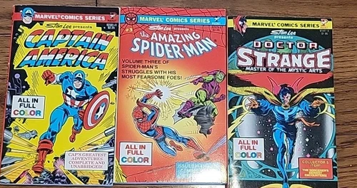 Vintage Marvel Color Comic Series: Stan Lee Presents Captain America (Lot of 3)