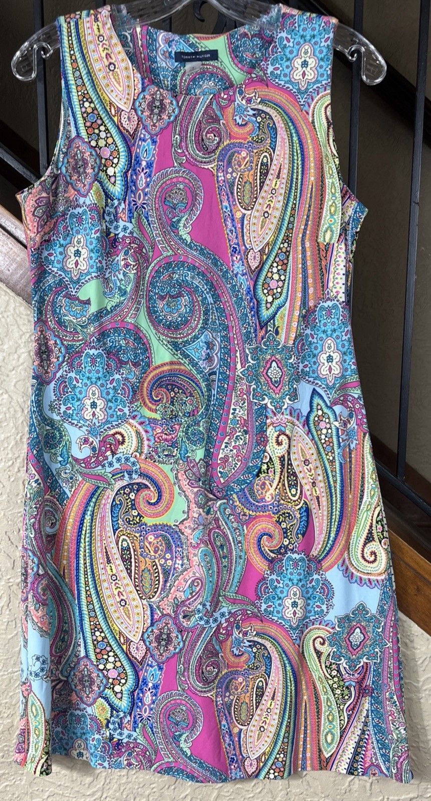 Tommy Hilfiger Paisley Sleeveless Dress Women’s 4