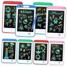 8 Pcs LCD Writing Tablet 6.5 Inch Colorful Drawing Green, Pink, Blue, Red
