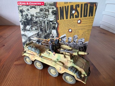 King & Country WS068 Puma Sd.Kfz. 234/3 1:30 Retired komplett 2 Figuren