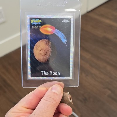2025 Topps Chrome Spongebob WAVE REFRACTOR /175 #156 The Moon