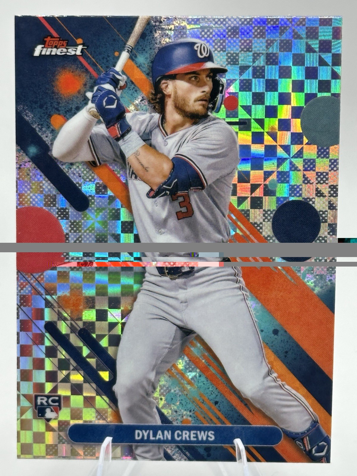 2025 Finest Dylan Crews Common Refractor X-Fractor RC #34 Nationals