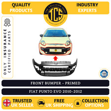 FRONT BUMPER - PRIMED - FIAT PUNTO EVO 2010-2012 - INSURANCE CERTIFIED- 71777635
