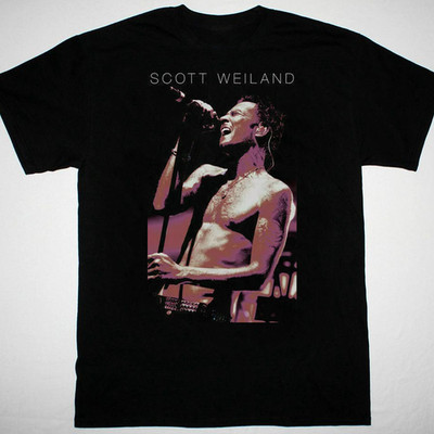 Scott Weiland in concert black T-shirt short sleeve All sizes S to 5Xl XZ1072