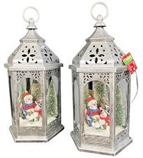 VIDEO 2019 RITE AID Rotating LED Lights Lanterns Home for the Holidays snowman
