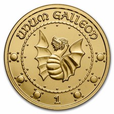 Harry Potter 1 oz Gold Currency: Gringotts Galleon Round 4346.21 per troy oz