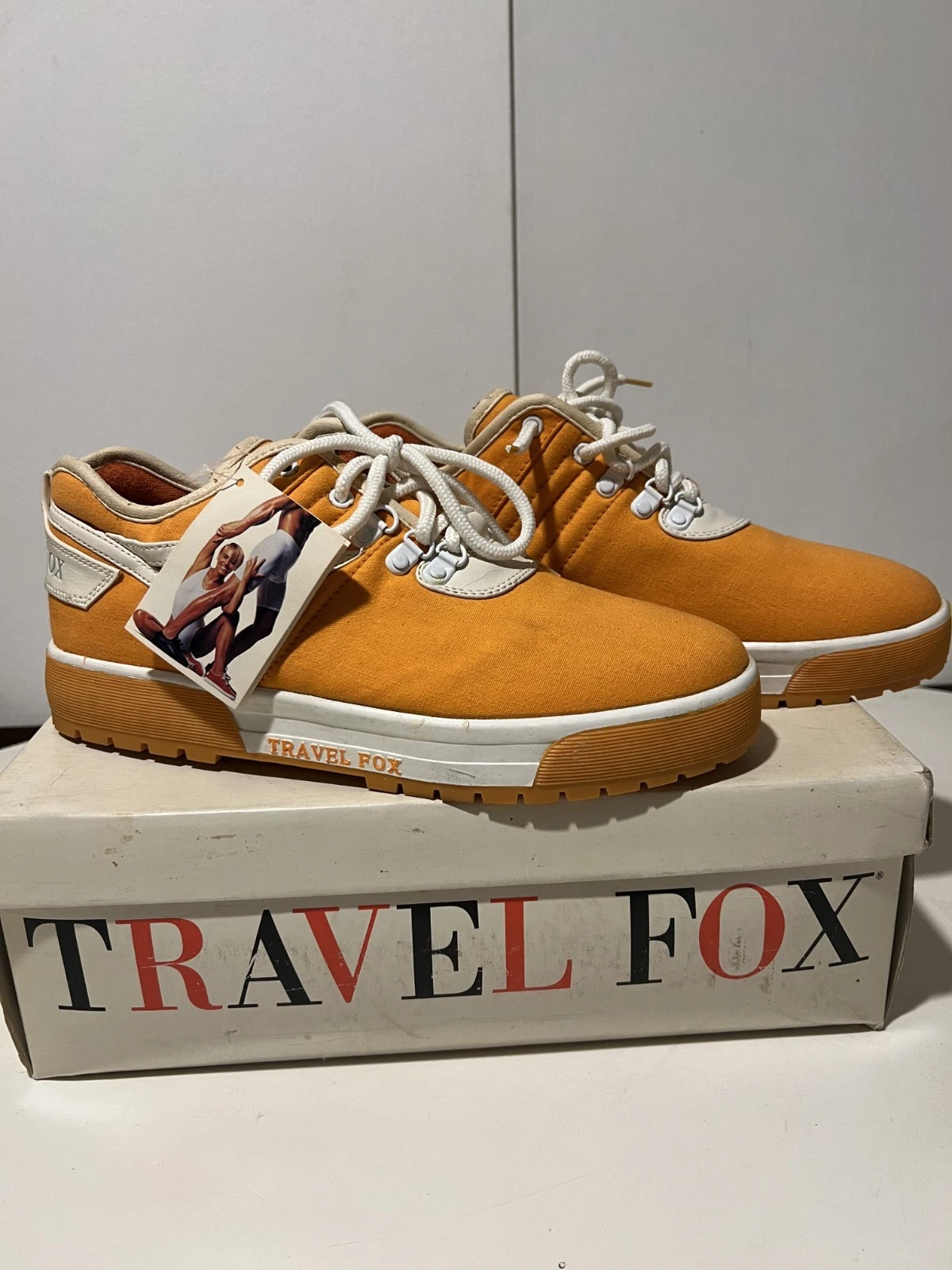 VTG Travel Fox Orange Shasta Sneakers size 9 US 43 EUR