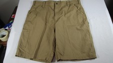 Carhartt Canvas Work Cargo Shorts Mens 40 Brown Loose Original Fit 10" Inseam
