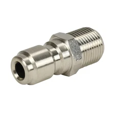 3/8 Stainless Steel Plug Male NPT Thread Quick Connect Coupler Pressure Washer