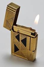 S.T. Dupont Lighter Feuerzeug Gatsby Africa 2001 limited edition gold onyx