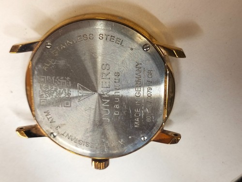 JUNKERS BAUHAUS QUARTZ 6075-2/00791/GR GERMANY MEN'S NOT WORKING PARTS PURPOSE - Picture 9 of 17