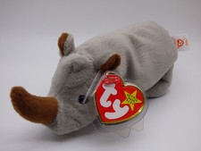 Ty Beanie Babies - Spike the Rhino - (1996, Retired)
