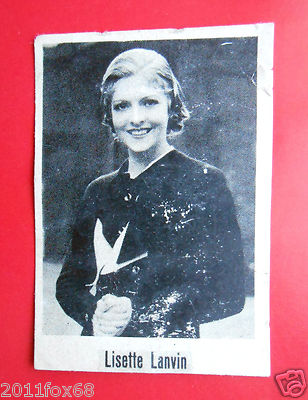 actors actors figures cigarettes cards cigarettes 2 series #27 lisette lanvin